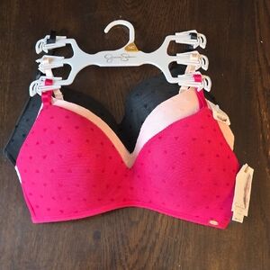 Jessica Simpson 3pc Wirefree Bra Set 34C